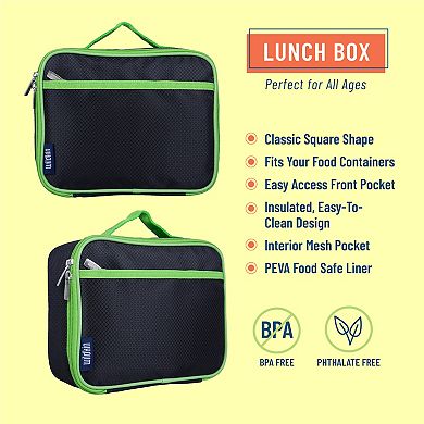 Rip-stop Black/green Lunch Box
