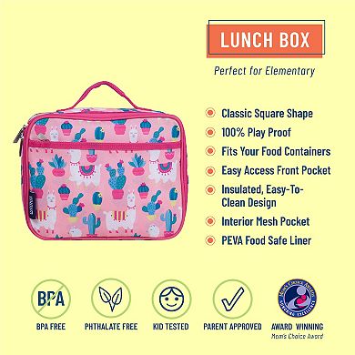 Llamas And Cactus Pink Lunch Box