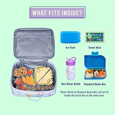 Butterfly Garden Blue Lunch Box