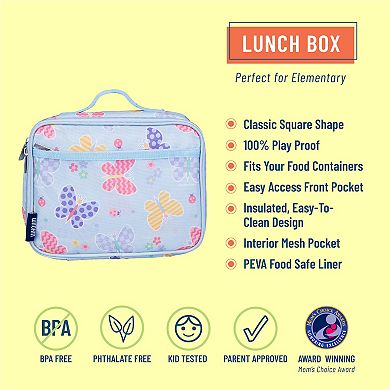 Butterfly Garden Blue Lunch Box