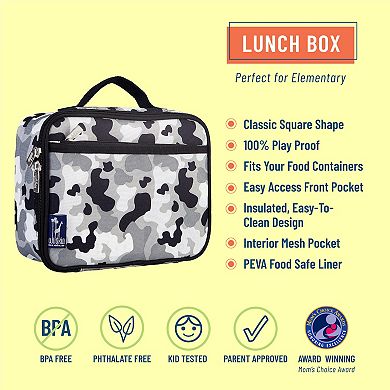 Gray Camo Lunch Box