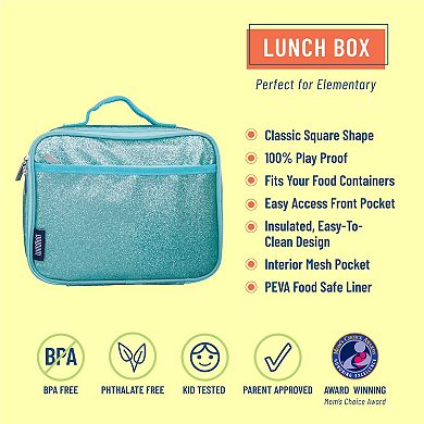 Blue Glitter Lunch Box