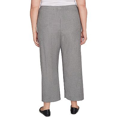 Plus Size Alfred Dunner Button Cuffed All Around Elastic Ankle Pants