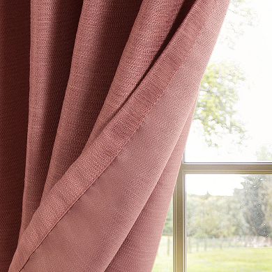 Awesome Home Woven Texture Set of 2 Room Darkening Curtain Panels
