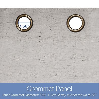 Awesome Home Kohl's 100% Blackout Linen Blend Set of 2 Curtain Panels