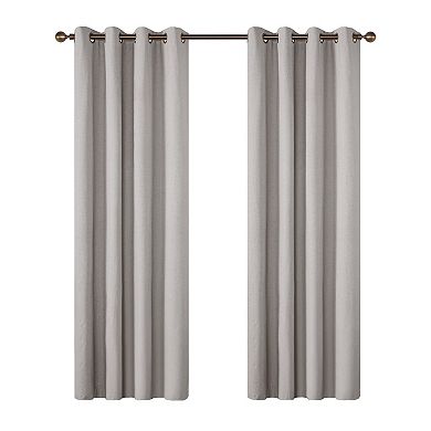 Awesome Home Kohl's 100% Blackout Linen Blend Set of 2 Curtain Panels