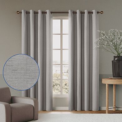Awesome Home Kohl's 100% Blackout Linen Blend Set of 2 Curtain Panels