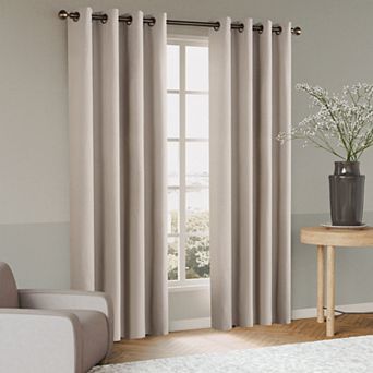 Awesome Home Kohl's Blackout Linen Blend Set of 2 Curtain Panels