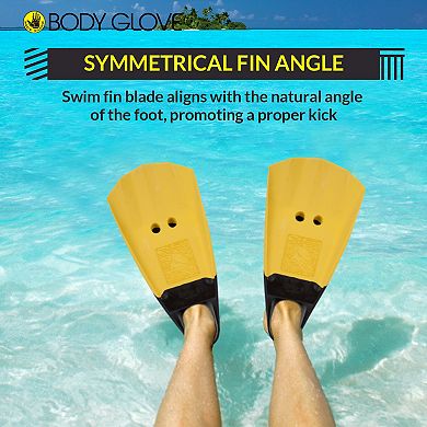 Body Glove Swim Fins - Natural Rubber Bodyboard Fins For Men And Women