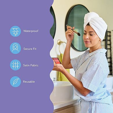 Turbie Twist Microfiber Hair Towel Wrap & Stylin' Shower Cap