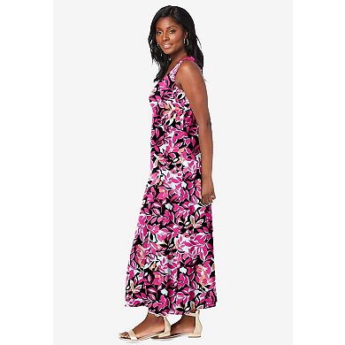 Jessica London Women's Plus Size Cotton Denim Dress