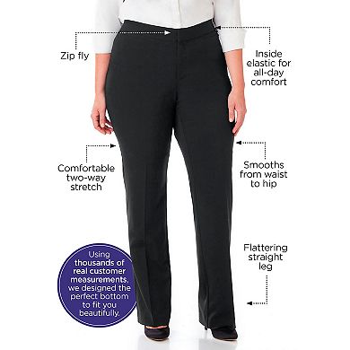 Catherines Women's Plus Size Right Fit Pant (Curvy)