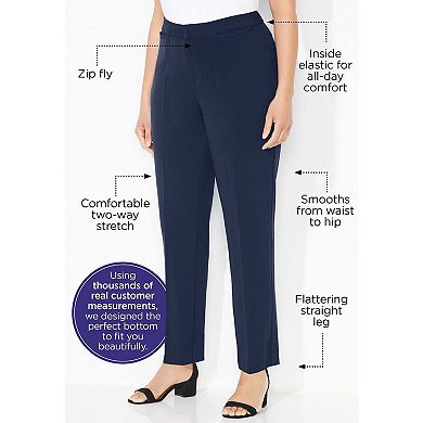 Catherines Women's Plus Size Right Fit Pant (Curvy)