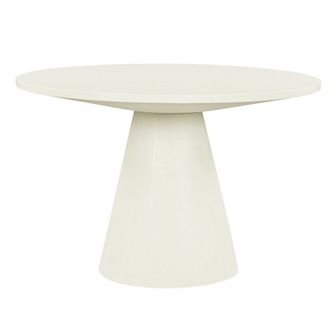 Merax Retro Round Dining Table Minimalist Elegant Table