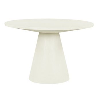 Merax Retro Round Dining Table Minimalist Elegant Table