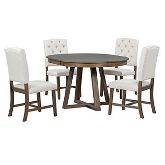 Merax 5 pc Retro Functional Dining Set