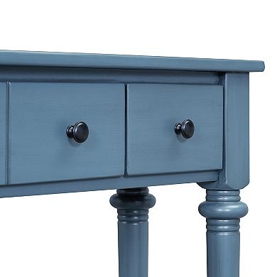 Merax Retro Console Table with Open Shelf