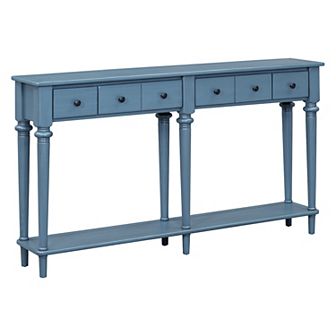 Merax Retro Console Table with Open Shelf