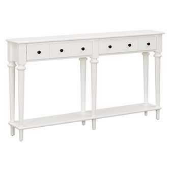 Merax Retro Console Table with Open Shelf