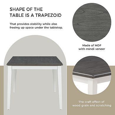 Merax Classic and Traditional Style 6 - Piece Dining Set