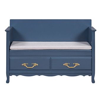 Merax Shoe Bench with Removable Cushion, Entryway Bench with Hidden Storage