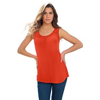 Roaman's Women's Plus Size Ultra Drape Tank Top