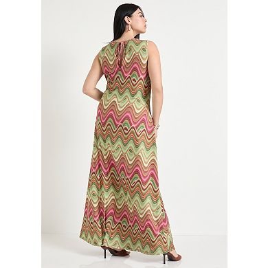 June & Vie Women's Plus Size Tank Top Maxi Dress