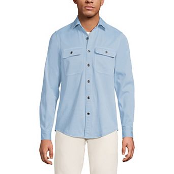 Men's Lands' End Sun Washed Overshirt