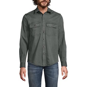 Men's Lands' End Sun Washed Overshirt