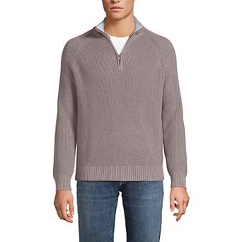 Men's Lands' End Drifter Quarter-Zip Sweater
