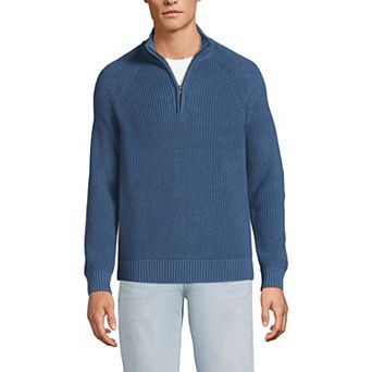 Men's Lands' End Drifter Quarter-Zip Sweater