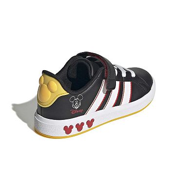 adidas Disney's Mickey Mouse Grand Court Kids Lace-Up Sportswear Shoes