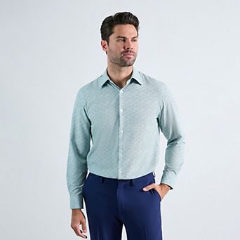 Men's Haggar® Smart Wash® Slim Fit Patterned Dress Shirt