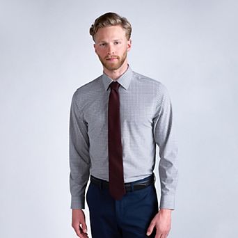 Men's Haggar® Smart Wash® Slim Fit Patterned Dress Shirt