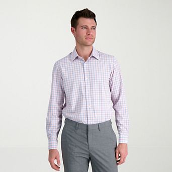 Men's Haggar® Smart Wash® Slim Fit Patterned Dress Shirt