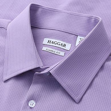 Men's Haggar® Smart Wash Classic Fit Patterned Dress Shirt