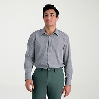 Men's Haggar® Smart Wash Classic Fit Patterned Dress Shirt