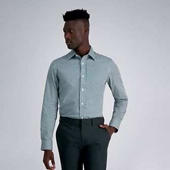 Men's Haggar® Smart Wash Classic Fit Patterned Dress Shirt