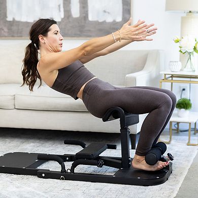 LifePro GluteBlast All-in-One Glute Bench with Built-In Resistance Bands