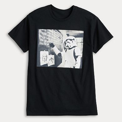 Men's Star Wars Trooper Chalk Board Graphic Tee