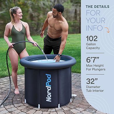 Lifepro NordPod XL Ice Bath Tub 102 Gallons for Recovery and Therapy
