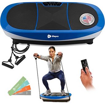 Lifepro Rumblex Max 4D Vibration Plate Exercise Machine with Resistance Bands