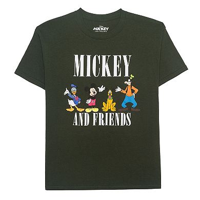 Disney's Mickey Mouse Men's Mickey and Friends Graphic Tee
