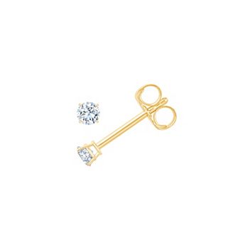 Brilliant Love 10k Gold 1/10 Carat T.W. Lab-Grown Diamond Stud Earrings