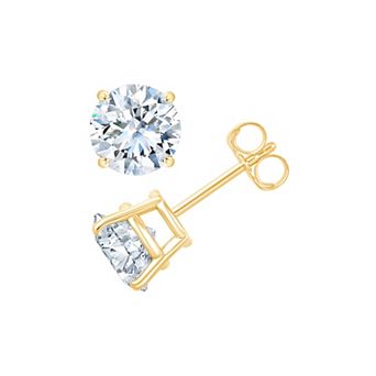 Brilliant Love 10k Gold 1 1/2 Carat T.W. Lab-Grown Diamond Stud Earrings