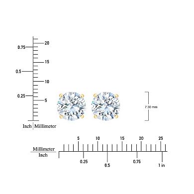 Brilliant Love 10k Gold 1 1/2 Carat T.W. Lab-Grown Diamond Stud Earrings