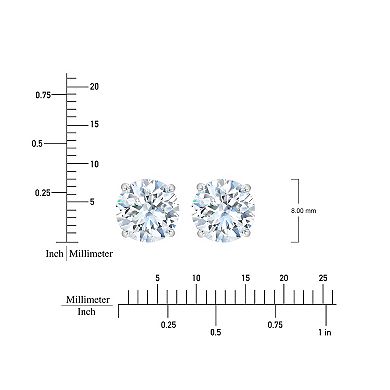Brilliant Love 10k Gold 2 Carat T.W. Lab-Grown Diamond Stud Earrings