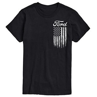 Big & Tall Vintage USA Flag Graphic Tee