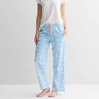 Juniors' Cinnamoroll All-Over Print Bootcut Lounge Pants