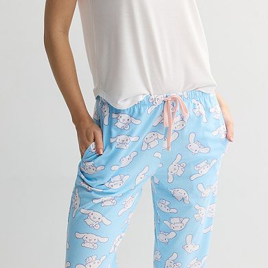 Juniors' Cinnamoroll All-Over Print Bootcut Lounge Pants